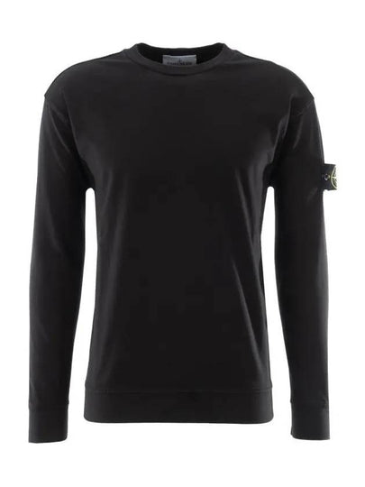 Crewneck Heavy Cotton Jersey Sweatshirt Black - STONE ISLAND - BALAAN 2