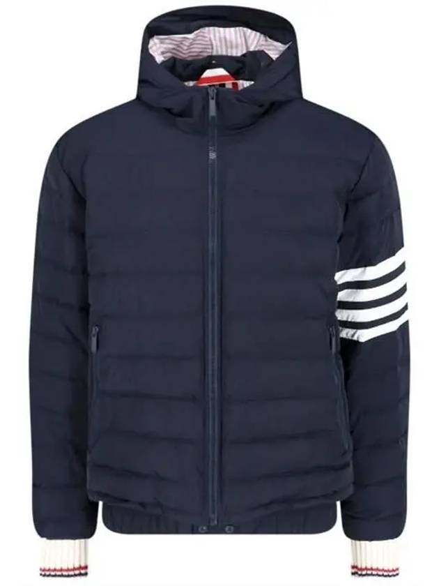 Poly Twill Down Filled 4-Bar Ski Padding Navy - THOM BROWNE - BALAAN 2