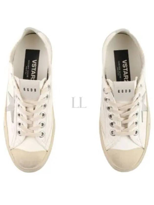 V Star Leather Low Top Sneakers Black White - GOLDEN GOOSE - BALAAN 2