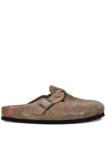 Boston Suede Mule Taupe - BIRKENSTOCK - BALAAN 1