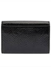 Cassandre Envelope Half Wallet Black - SAINT LAURENT - BALAAN 4