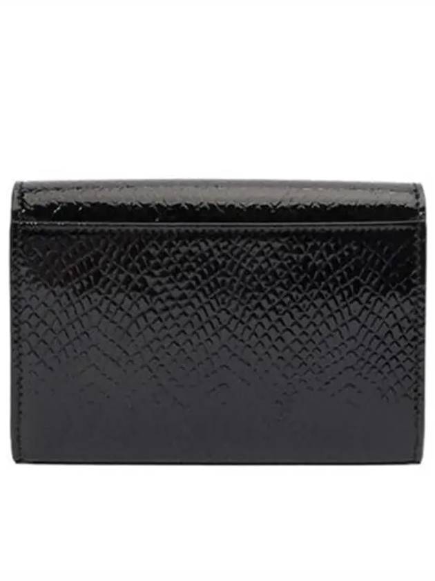 Cassandre Envelope Half Wallet Black - SAINT LAURENT - BALAAN 4