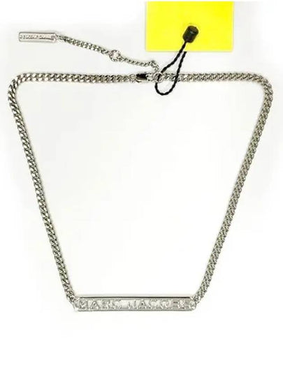 Logo Chain Necklace Silver - MARC JACOBS - BALAAN 2