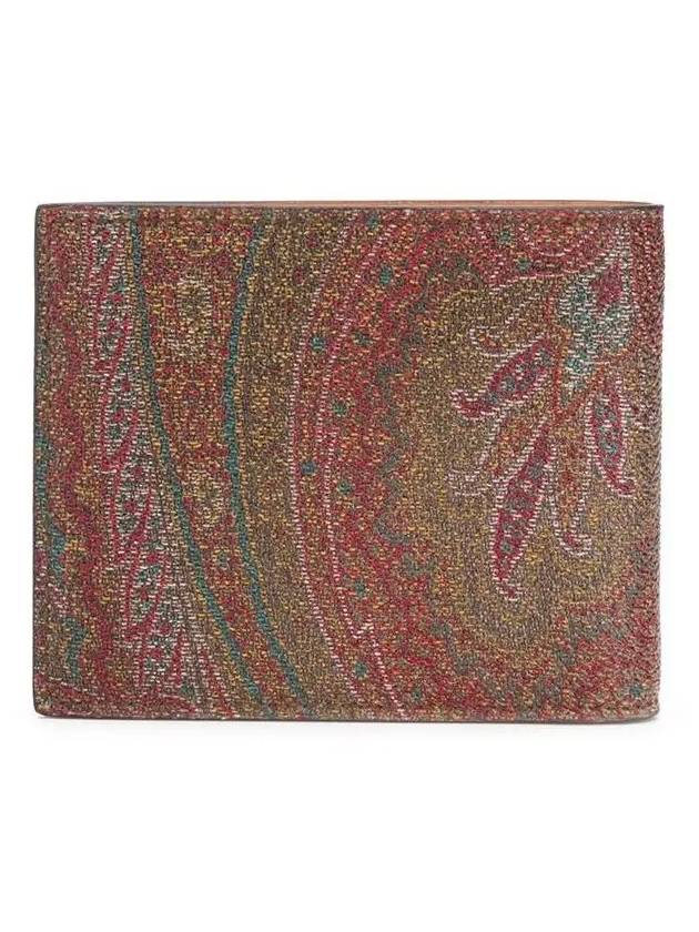 Paisley Print Half Wallet Brown - ETRO - BALAAN 4