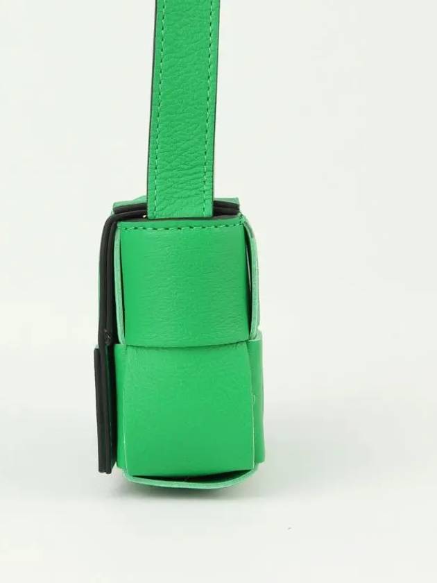 Intrecciato Mini Cassette Cross Bag Green - BOTTEGA VENETA - BALAAN.