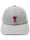 Embroidered Logo Ball Cap Jabel Grey - AMI - BALAAN 2