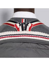 4 Bar Poly Twill Down Vest Grey - THOM BROWNE - BALAAN 5