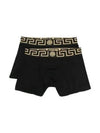 Men's Greca Border Boxer Briefs 2 Pack Black - VERSACE - BALAAN 2