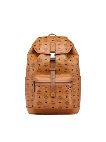 Brandenburg Medium Visetos Backpack Brown - MCM - BALAAN 1