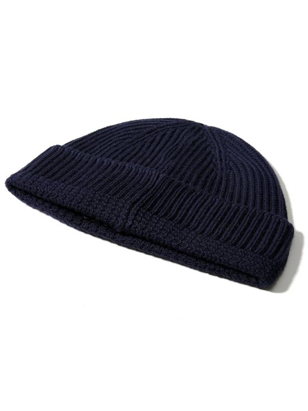 Wool Beanie Navy - MOOSE KNUCKLES - BALAAN 3