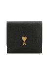 USL203 AL0036 0015 Paris Compact Wallet Black - AMI - BALAAN 1