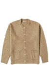 Wool Mohair Cardigan Dark Beige - ACNE STUDIOS - BALAAN 2