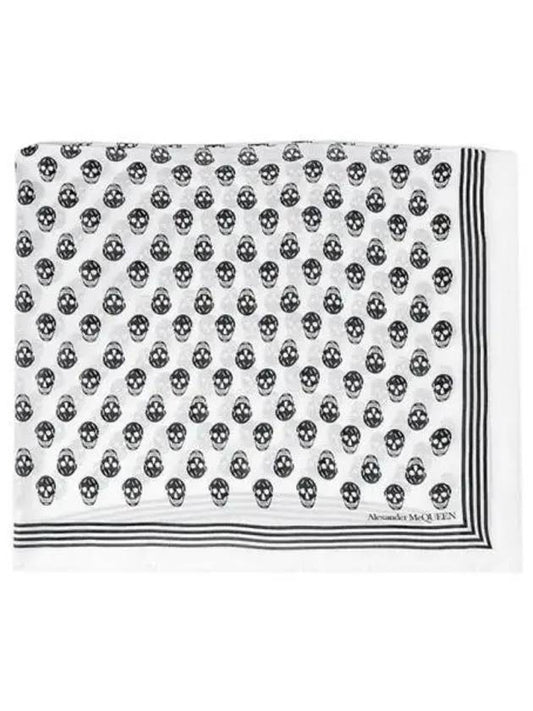 Biker Skull Scarf White - ALEXANDER MCQUEEN - BALAAN 2