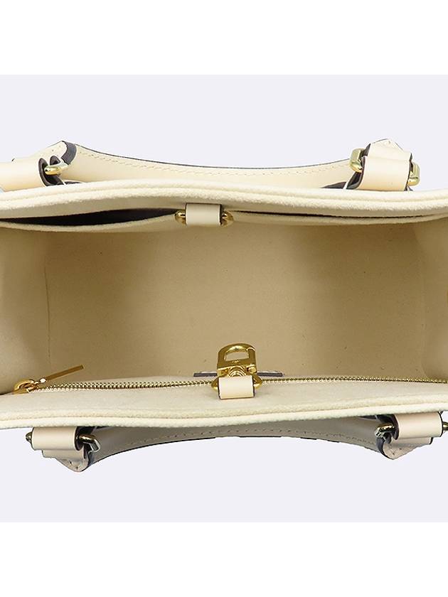 M46569 Monogram Empreinte Cream Color On the Go PM Tote Bag Shoulder Strap 2WAY - LOUIS VUITTON - BALAAN 6