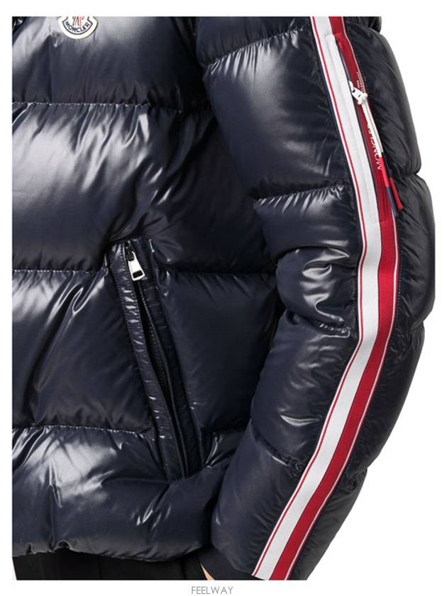 Men's Dinceer Hooded Down Short Padded Navy - MONCLER - BALAAN.