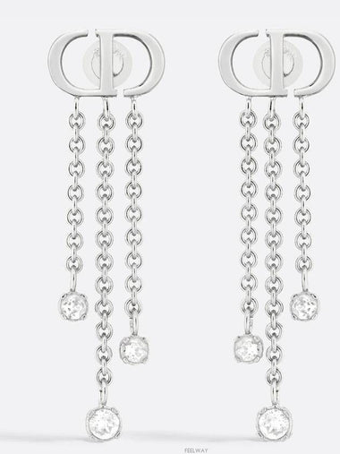 E3339WOMCY D13S Petit CD Treasure Earrings - DIOR - BALAAN 1