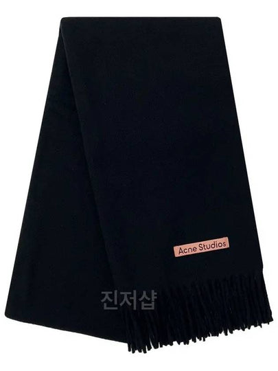 Wool Fringe Scarf Black - ACNE STUDIOS - BALAAN 2