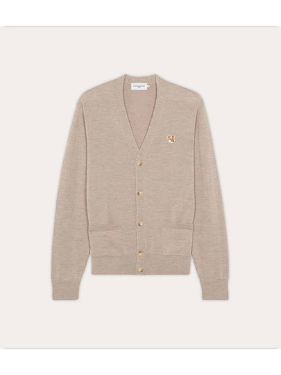 Fox Head Patch Classic Cardigan Beige Melange - MAISON KITSUNE - BALAAN 2