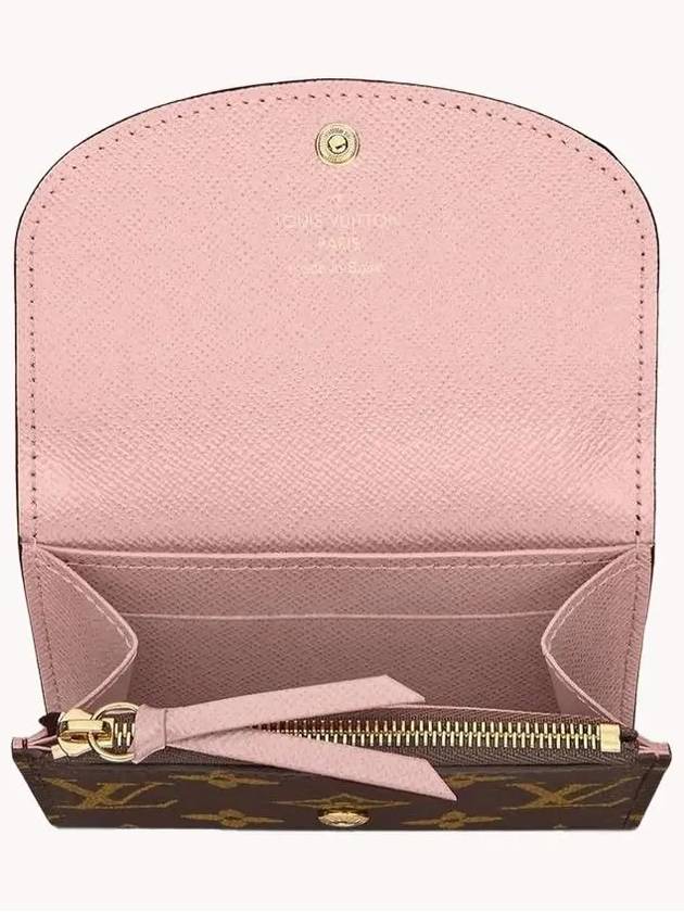 Rosalie Coin Purse Monogram Rose Ballerine - LOUIS VUITTON - BALAAN 4