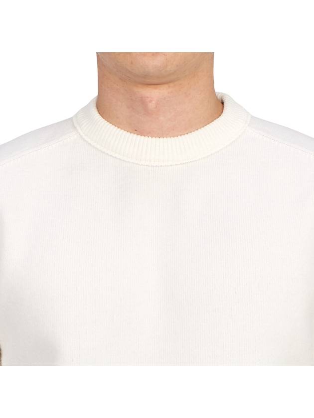 Metropolis Merino Wool Knit Top White - CP COMPANY - BALAAN 7