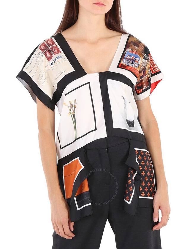 Women's MONTAGE Print Silk Sleeveless - BURBERRY - BALAAN 3