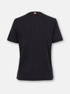 Cotton Mrs Tom Kite Embroidery Short Sleeve T-Shirt Navy - THOM BROWNE - BALAAN 3