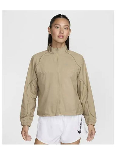 Loose fit running jacket W Khaki Pale Ivory Cyber Cement Gray HJ6990 247 - NIKE - BALAAN 1