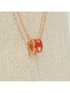 Mini Pop H Pendant Necklace Rose Gold - HERMES - BALAAN 4