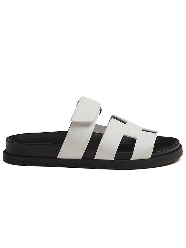 Chypre Calfskin Sandals Blanc - HERMES - BALAAN 6