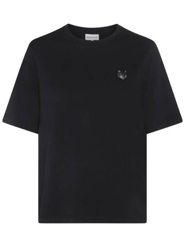 Bold Fox Head Patch Comfort Short Sleeve T-Shirt Black - MAISON KITSUNE - BALAAN 1