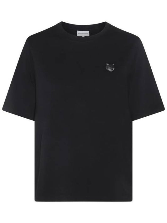 Bold Fox Head Patch Comfort Short Sleeve T-Shirt Black - MAISON KITSUNE - BALAAN 1