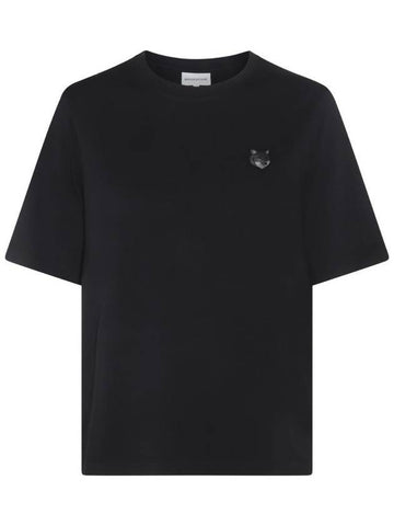 Bold Fox Head Patch Comfort Short Sleeve T-Shirt Black - MAISON KITSUNE - BALAAN 1