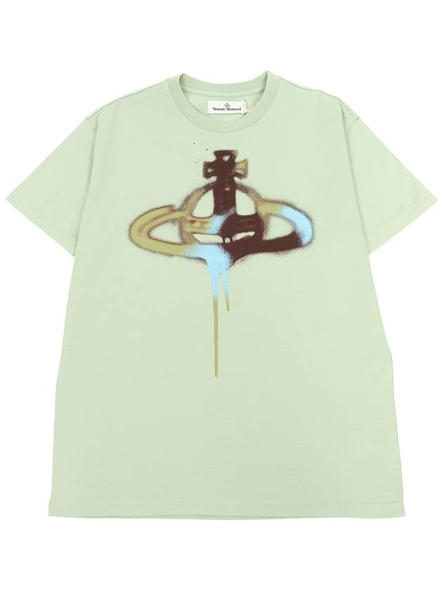 Spray Sphere Print T Shirt 3G01001CJ001M - VIVIENNE WESTWOOD - BALAAN 2