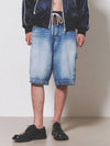 Carpenter Bermuda Denim Shorts Blue - NUAKLE - BALAAN 2