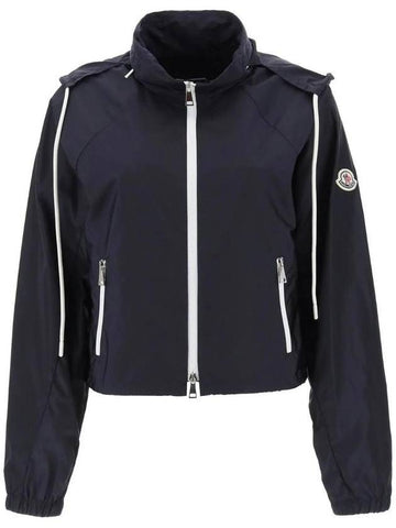 Women's Alose Zip Up Hoodie Night Blue - MONCLER - BALAAN 1