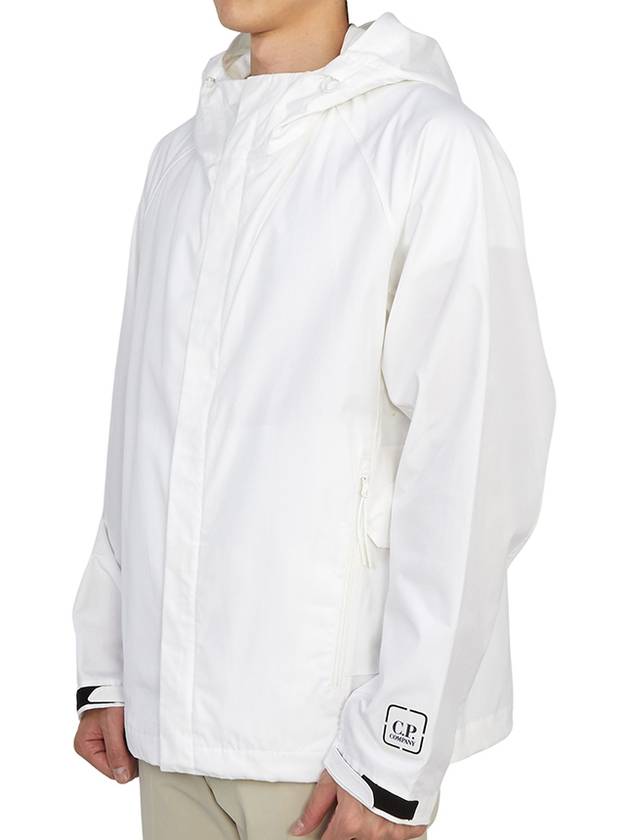 Metropolis Hooded Jacket White - CP COMPANY - BALAAN 4