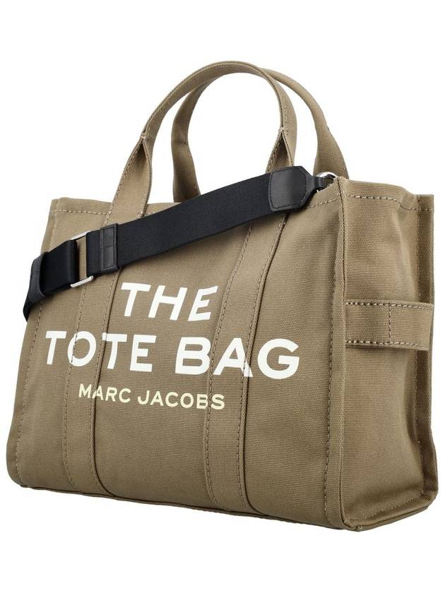 Logo Medium Canvas Tote Bag Slate Green - MARC JACOBS - BALAAN 4