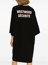 Women s Short Midi Dress Vivienne Westwood Oversize Black - VIVIENNE WESTWOOD - BALAAN 3