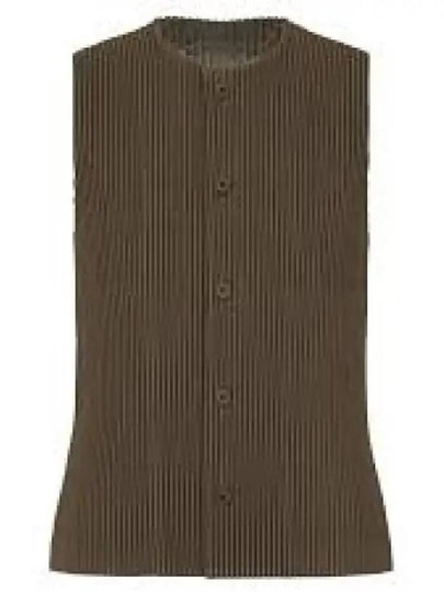 Tailored Pleated 1 Vest Green - ISSEY MIYAKE - BALAAN 2