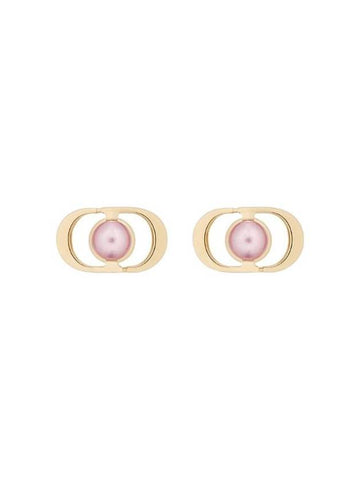 Petit CD Jolie Mini Stud Earrings Gold - DIOR - BALAAN 1