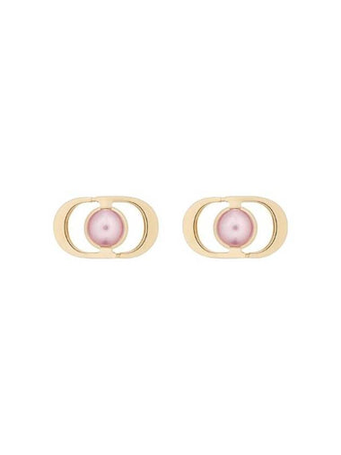 Petit CD Jolie Mini Stud Earrings Gold - DIOR - BALAAN 1