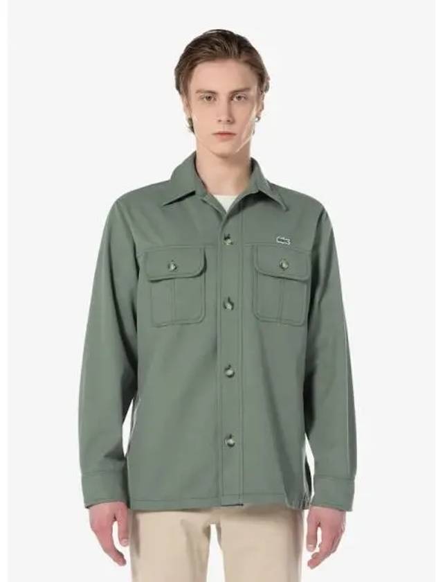 Men s open collar twill shirt CH7245 54G 316 Domestic product GQ2N24041510436 - LACOSTE - BALAAN 1