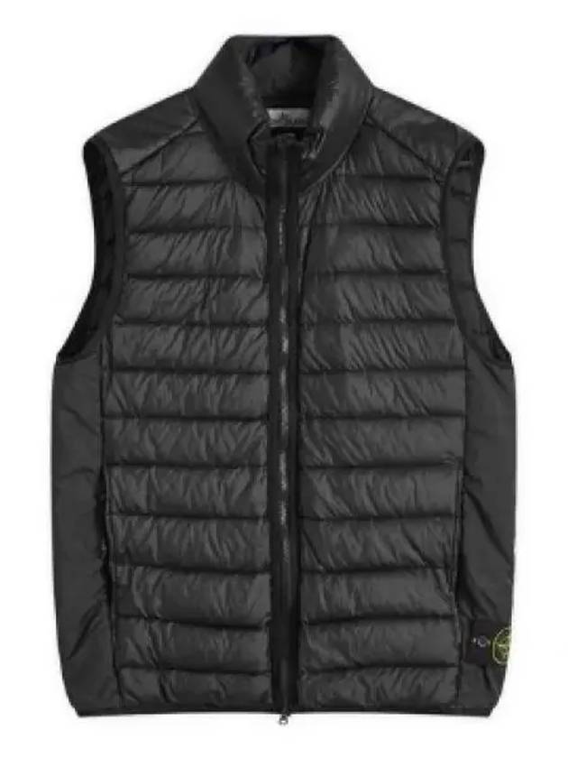 Loom Woven Chambers Recycled Nylon Down TC Vest Black - STONE ISLAND - BALAAN 2