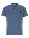 Pique Stretch Cotton Short Sleeve Polo Shirt Dark Blue - STONE ISLAND - BALAAN 2