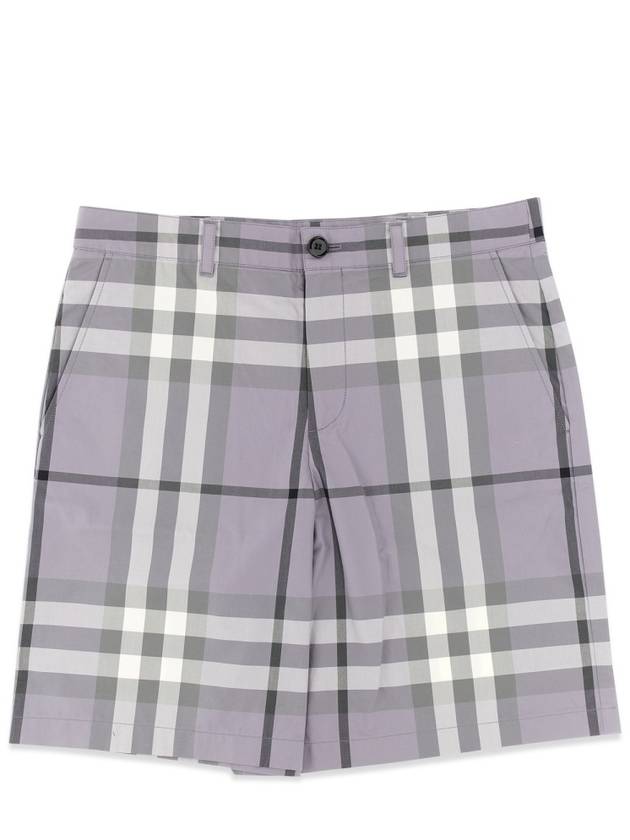 BERMUDA SHORTS WITH TARTAN PATTERN - BURBERRY - BALAAN 1