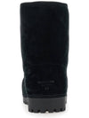 Suede Fur Winter Boots Black - BALENCIAGA - BALAAN 4