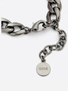 30 Montaine Link Bold Chain Bracelet Black - DIOR - BALAAN 4