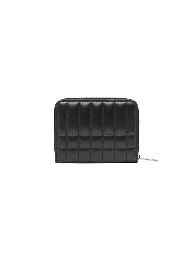 Lola Quilted Zip Round Coin Card Wallet Black - BURBERRY - BALAAN 4