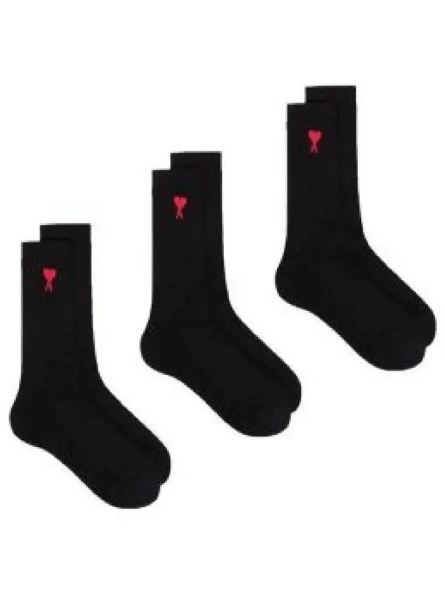 Socks 3 pack set black USC606 379 1318530 - AMI - BALAAN 1