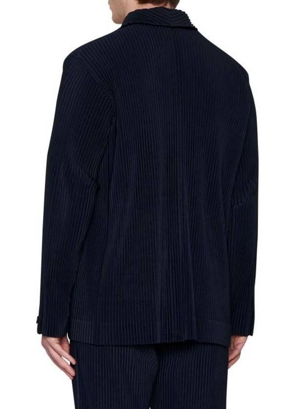 Homme Plisse Basics Pleated Blazer Jacket Black - ISSEY MIYAKE - BALAAN 5